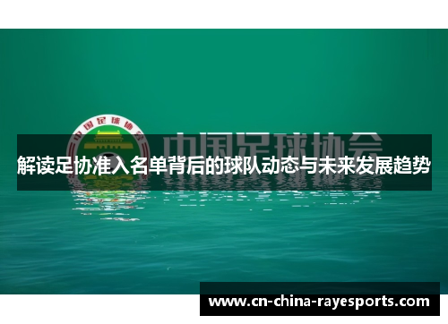 解读足协准入名单背后的球队动态与未来发展趋势